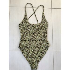 Tiger Mist Corey Snake Print Stretch Bodysuit